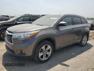 2016 Toyota Highlander Limited with VIN 5TDDKRFH8GS274874, listed as a Copart auction lot 61402305 with 109,670 mi miles and Salvage title. Bid and sale history available at DreamBid. Image 1.