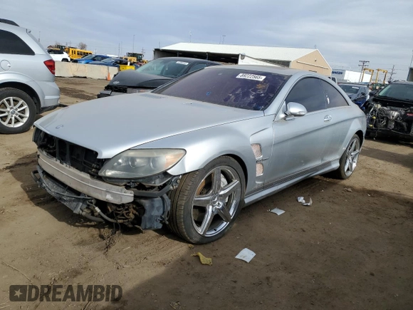 2008 Mercedes-Benz CL-Class V8 AMG with VIN WDDEJ77X48A008175, listed as a Copart auction lot 89222565 with 0 mi miles and Clean Title. Bid and sale history available at carsss.com. Image 1.