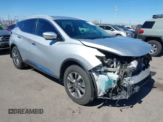 2018 Nissan Murano S with VIN 5N1AZ2MG7JN197584, listed as a IAAI auction lot 41635520 with 56,931 mi miles and . Bid and sale history available at DreamBid. Image 1.