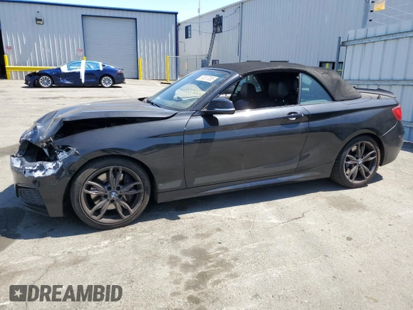 2015 BMW 2 Series M235i with VIN WBA1M1C55FV393315, listed as a Copart auction lot 58587055 with 80,998 mi miles and Salvage title. Bid and sale history available at DreamBid. Image 1.