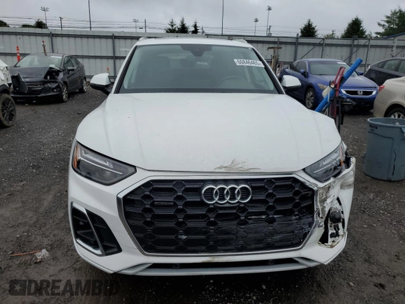 2023 Audi Q5 S line Premium Plus with VIN WA1EAAFY8P2006692, listed as a Copart auction lot 60846465 with 20,787 mi miles and Salvage title. Bid and sale history available at DreamBid. Image 5.
