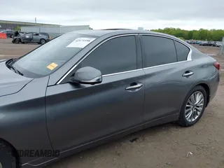 2019 Infiniti Q50 Luxe with VIN JN1EV7AR6KM550265, listed as a IAAI auction lot 42171598 with 56,612 mi miles and . Bid and sale history available at DreamBid. Image 14.