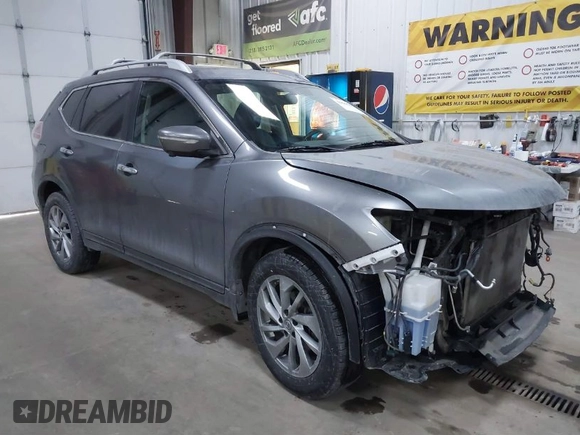 2015 Nissan Rogue SV with VIN 5N1AT2MV8FC846568, listed as a IAAI auction lot 41665072 with 105,841 mi miles. Bid and sale history available at carsss.com. Image 1.