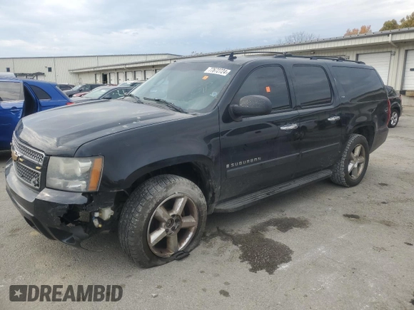2007 Chevrolet Suburban LTZ with VIN 3GNFK16Y97G308434, listed as a Copart auction lot 77672724 with 295,937 mi miles and Salvage Title. Bid and sale history available at DreamBid. Image 1.