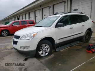 2012 Chevrolet Traverse LS z VIN 1GNKRFED7CJ396589, wystawiony jako Copart lot #52630935 z przebiegiem 130 670 mil mil oraz Szkoda całkowita • Salvage title. Historia ofert i sprzedaży dostępna na DreamBid. Obrazek 1.