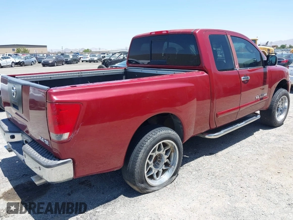 2005 Nissan Titan SE with VIN 1N6AA06A05N515072, listed as a IAAI auction lot 42527454 with Not provided miles and . Bid and sale history available at DreamBid. Image 4.