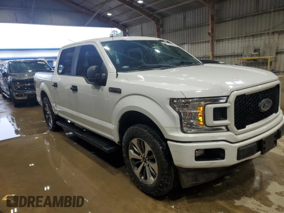 2019 Ford F-150 XL with VIN 1FTEW1C59KKC32296, listed as a Copart auction lot 60960505 with 163,942 mi miles and Clean title. Bid and sale history available at DreamBid. Image 4.
