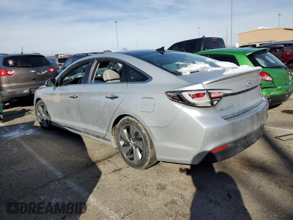 2017 Hyundai Sonata Hybrid Limited with VIN KMHE34L12HA050795, listed as a Copart auction lot 38795093 with 0 mi miles. Bid and sale history available at carsss.com. Image 2.