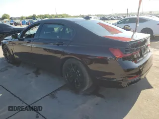 2020 BMW 7 Series 740i with VIN WBA7T2C05LCD70988, listed as a Copart auction lot 63090583 with 0 mi miles. Bid and sale history available at carsss.com. Image 2.