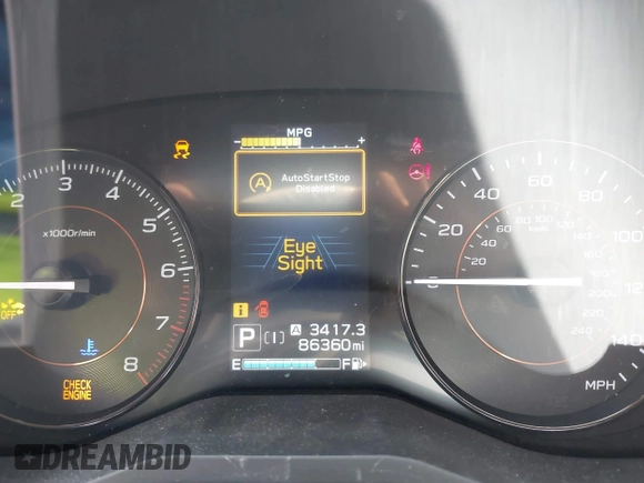 2021 Subaru Crosstrek Premium with VIN JF2GTAPC7M8230476, listed as a IAAI auction lot 42498203 with 86,360 mi miles and . Bid and sale history available at DreamBid. Image 15.