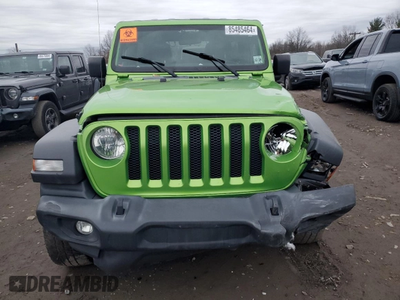 2020 Jeep Wrangler Unlimited Willys with VIN 1C4HJXDN2LW152717, listed as a Copart auction lot 85485464 with 154,436 mi miles and Salvage title. Bid and sale history available at DreamBid. Image 5.