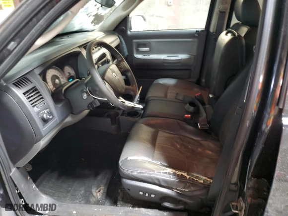 2008 Dodge Dakota Laramie with VIN 1D7HW58N68S613941, listed as a Copart auction lot 45857855 with 235,384 mi miles and Salvage Title. Bid and sale history available at carsss.com. Image 7.