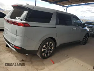2024 Kia Carnival EX with VIN KNDNC5H35R6423126, listed as a Copart auction lot 52005785 with 23,695 mi miles and Salvage Title. Bid and sale history available at carsss.com. Image 3.