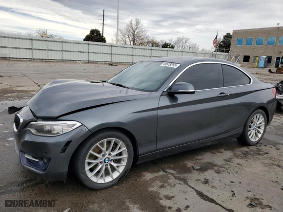 2016 BMW 2 Series 228i with VIN WBA1F9C54GV544414, listed as a Copart auction lot 49633265 with 88,985 mi miles and Salvage Title. Bid and sale history available at carsss.com. Image 1.