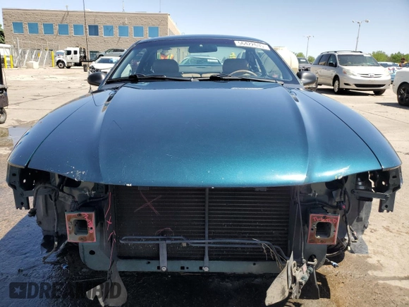 1995 Ford Mustang GT with VIN 1FALP42T5SF103346, listed as a Copart auction lot 56422635 with 31,616 mi miles and Salvage title. Bid and sale history available at DreamBid. Image 5.