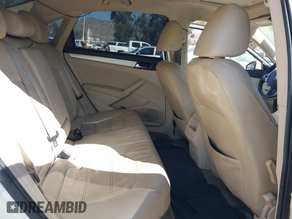 2012 Volkswagen Passat SE with VIN 1VWBP7A3XCC109832, listed as a IAAI auction lot 41657750 with 192,653 mi miles. Bid and sale history available at carsss.com. Image 8.