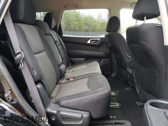 2018 Nissan Pathfinder S z VIN 5N1DR2MM6JC670681, wystawiony jako Copart lot #51574205 z przebiegiem 84 044 mil mil oraz Szkoda całkowita • Salvage title. Historia ofert i sprzedaży dostępna na DreamBid. Obrazek 12.