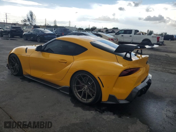 2023 Toyota Supra 3.0 with VIN WZ1DB0G04PW059661, listed as a Copart auction lot 62336385 with 9,293 mi miles and Clean title. Bid and sale history available at DreamBid. Image 2.