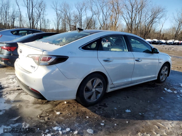 2016 Hyundai Sonata Hybrid Limited with VIN KMHE34L16GA009195, listed as a Copart auction lot 45342275 with NaN miles and Salvage Title. Bid and sale history available at carsss.com. Image 3.