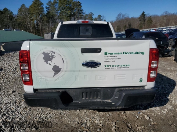 2023 Ford Ranger XL with VIN 1FTER1FH9PLE34361, listed as a Copart auction lot 46024965 with 34,964 mi miles and Salvage Title. Bid and sale history available at DreamBid. Image 6.