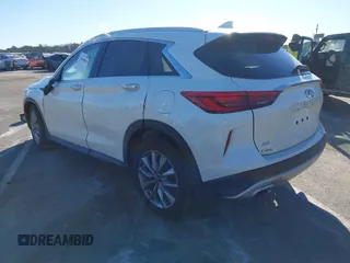 2020 Infiniti QX50 Essential with VIN 3PCAJ5M37LF111864, listed as a IAAI auction lot 41448436 with 54,337 mi miles and . Bid and sale history available at DreamBid. Image 3.