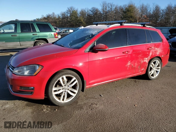 2017 Volkswagen Golf SportWagen SE with VIN 3VWC17AU1HM506589, listed as a Copart auction lot 85667904 with 100,970 mi miles and Salvage Title. Bid and sale history available at carsss.com. Image 1.