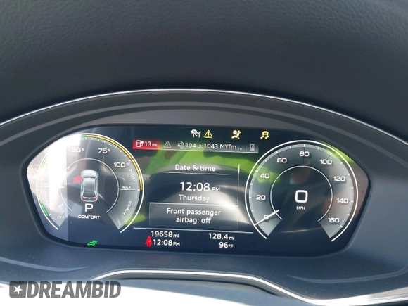 2024 Audi Q5 S line Premium Plus z VIN WA1E2AFY5R2043487, wystawiony jako IAAI lot #41938172 z przebiegiem 19 658 mil mil oraz . Historia ofert i sprzedaży dostępna na DreamBid. Obrazek 7.