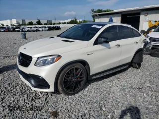 2018 Mercedes-Benz GLE 63 S AMG with VIN 4JGED7FB6JA119044, listed as a Copart auction lot 61832525 with 55,801 mi miles and Salvage title. Bid and sale history available at DreamBid. Image 1.
