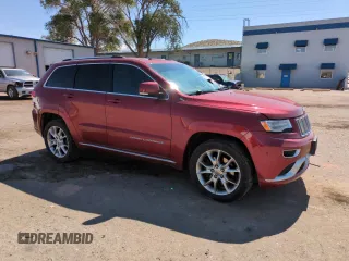 2015 Jeep Grand Cherokee Summit with VIN 1C4RJFJM6FC833687, listed as a Copart auction lot 59620695 with 110,074 mi miles and Salvage title. Bid and sale history available at DreamBid. Image 4.