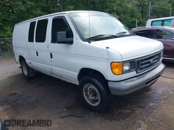 2007 Ford Econoline Cargo Commercial with VIN 1FTNE24L87DA53023, listed as a IAAI auction lot 42457310 with Not provided miles and . Bid and sale history available at DreamBid. Image 1.