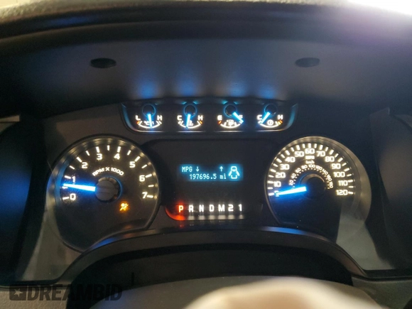 2013 Ford F-150 XL with VIN 1FTEX1EM6DFD11213, listed as a Copart auction lot 61350245 with 197,696 mi miles and Salvage title. Bid and sale history available at DreamBid. Image 9.