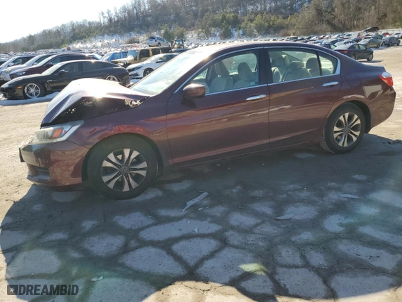 2013 Honda Accord Sdn LX with VIN 1HGCR2F35DA225807, listed as a Copart auction lot 41757615 with 157,521 mi miles and Salvage Title. Bid and sale history available at carsss.com. Image 1.