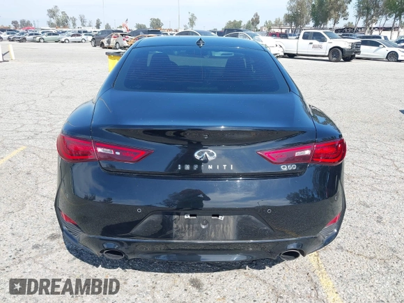 2020 Infiniti Q60 Luxe with VIN JN1EV7EK6LM340201, listed as a IAAI auction lot 42004201 with 26,489 mi miles and . Bid and sale history available at carsss.com. Image 16.