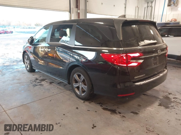 2022 Honda Odyssey EX with VIN 5FNRL6H50NB035132, listed as a IAAI auction lot 41367685 with 26,011 mi miles and . Bid and sale history available at DreamBid. Image 3.