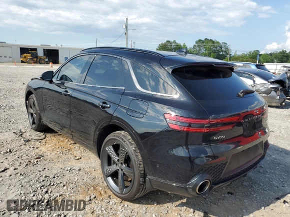 2024 Genesis GV70 Sport with VIN 5NMMCDTC3RH003803, listed as a Copart auction lot 59806985 with 7,614 mi miles and Salvage title. Bid and sale history available at DreamBid. Image 2.