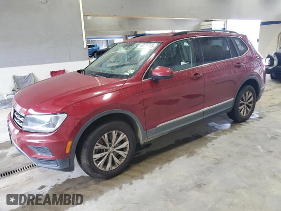 2018 Volkswagen Tiguan SEL with VIN 3VV3B7AX0JM124135, listed as a Copart auction lot 60721155 with 98,247 mi miles and Salvage title. Bid and sale history available at DreamBid. Image 1.