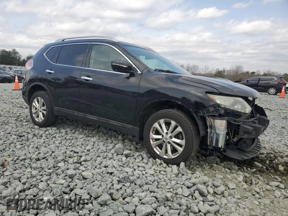 2015 Nissan Rogue SL with VIN 5N1AT2MV6FC809194, listed as a Copart auction lot 49916945 with 192,073 mi miles and Salvage Title. Bid and sale history available at carsss.com. Image 4.