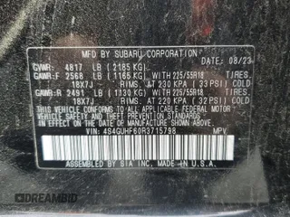2024 Subaru Crosstrek Special Sports с VIN 4S4GUHF60R3715798, выставлен на аукционе Copart как лот 52307125 с пробегом 38 164 миль миль и Списание • Salvage title. История ставок и продаж доступна на DreamBid. Изображение 13.