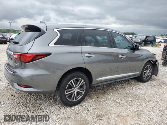 2018 Infiniti QX60 with VIN 5N1DL0MN6JC512100, listed as a Copart auction lot 51047175 with 102,790 mi miles and Salvage Title. Bid and sale history available at DreamBid. Image 3.