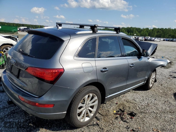 2015 Audi Q5 Premium Plus with VIN WA1LFAFPXFA033588, listed as a Copart auction lot 57030365 with 88,457 mi miles and Salvage title. Bid and sale history available at DreamBid. Image 3.
