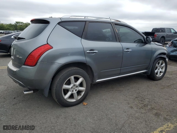 2006 Nissan Murano SE with VIN JN8AZ08W46W540514, listed as a Copart auction lot 73640984 with 0 mi miles and Salvage Title. Bid and sale history available at carsss.com. Image 3.
