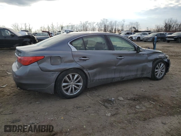 2017 Infiniti Q50 3.0t Signature Edition with VIN JN1EV7AR0HM836198, listed as a Copart auction lot 88823425 with 238,634 mi miles and Salvage Title. Bid and sale history available at carsss.com. Image 3.
