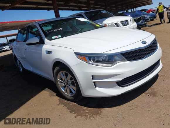 2017 Kia Optima LX with VIN 5XXGT4L34HG152960, listed as a IAAI auction lot 42115041 with 88,595 mi miles. Bid and sale history available at carsss.com. Image 1.