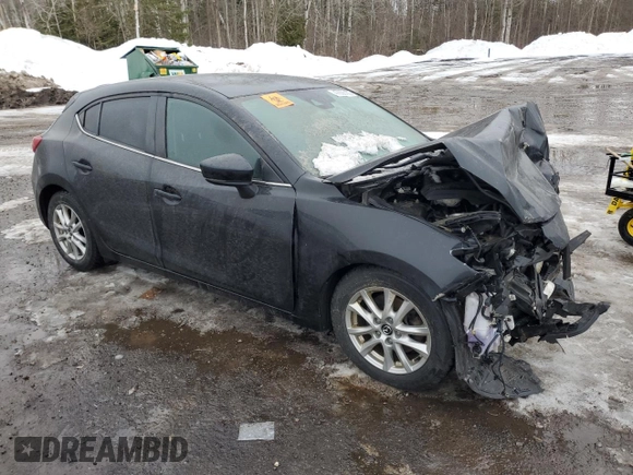 2017 Mazda 3 Touring with VIN JM1BN1L70H1153850, listed as a Copart auction lot 47006105 with Not Provided miles and Salvage Title. Bid and sale history available at carsss.com. Image 4.
