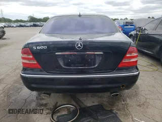 2002 Mercedes-Benz S-Class 6.0L with VIN WDBNG78J82A253733, listed as a Copart auction lot 66176834 with 9,151 mi miles and Salvage Title. Bid and sale history available at carsss.com. Image 6.