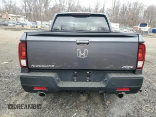 2022 Honda Ridgeline RTL-E with VIN 5FPYK3F77NB024900, listed as a Copart auction lot 48840775 with 31,990 mi miles and Salvage title. Bid and sale history available at DreamBid. Image 6.