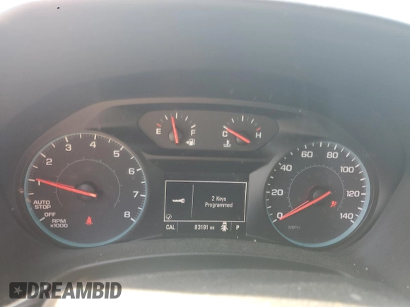 2018 Chevrolet Equinox LT with VIN 2GNAXJEV1J6291831, listed as a Copart auction lot 52679995 with 83,191 mi miles and Salvage title. Bid and sale history available at DreamBid. Image 9.