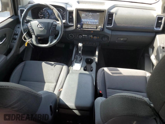 2022 Nissan Frontier S with VIN 1N6ED1EK5NN628959, listed as a Copart auction lot 67492454 with 33,617 mi miles and Salvage Title. Bid and sale history available at carsss.com. Image 8.