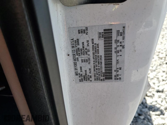 2001 Ford F-150 XL with VIN 1FTZX17251NB12930, listed as a Copart auction lot 62517295 with Not provided miles and Salvage title. Bid and sale history available at DreamBid. Image 12.
