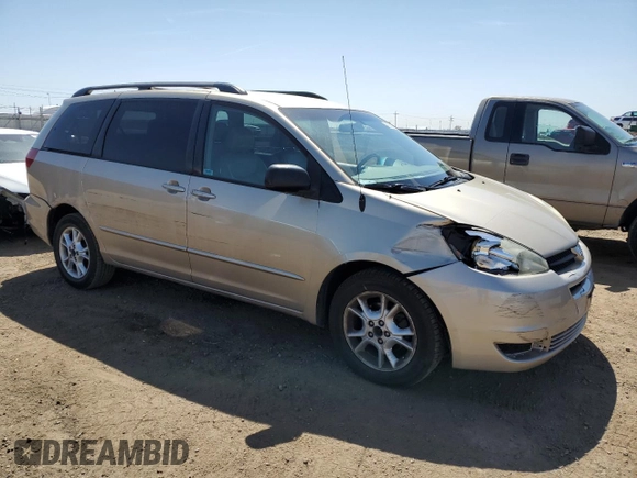 2005 Toyota Sienna LE with VIN 5TDBA23C65S037579, listed as a Copart auction lot 48052385 with 106,570 mi miles and Salvage Title. Bid and sale history available at carsss.com. Image 4.